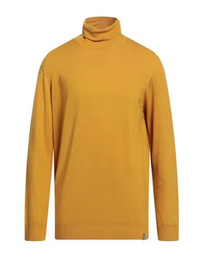 At.p.co At. P.co Man Turtleneck Ocher Size Xxxl Virgin Wool In Yellow