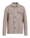 At.p.co At. P.co Studio Man Jacket Beige Size 44 Polyester, Acrylic In Neutral