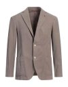 At.p.co At. P.co Man Blazer Military Green Size 44 Polyester, Viscose, Elastane In Grey