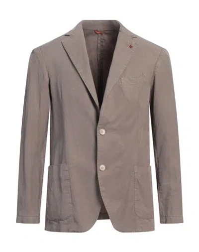 At.p.co At. P.co Man Blazer Dove Grey Size 40 Tencel, Cotton, Linen