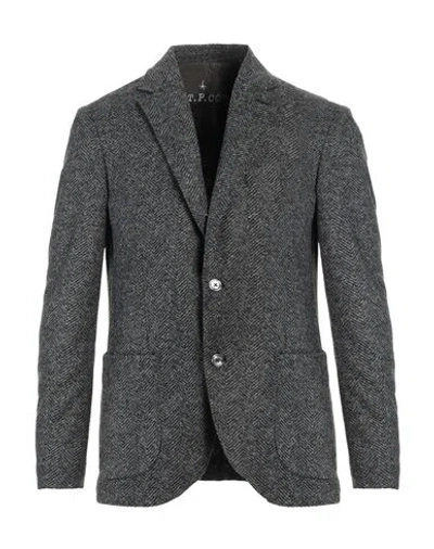 At.p.co At. P.co Man Blazer Steel Grey Size 42 Acrylic, Virgin Wool, Polyester