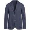 At.p.co At. P.co Man Blazer Navy Blue Size 38 Tencel, Cotton, Linen In Blue