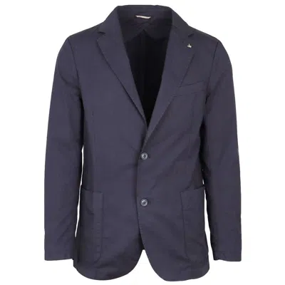 At.p.co Blue Cotton Suits & Blazer