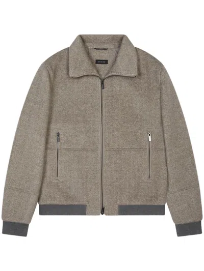 At.p.co Denny Wool Bomber Jacket In Brown