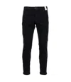 At.p.co Trousers Blue In Black