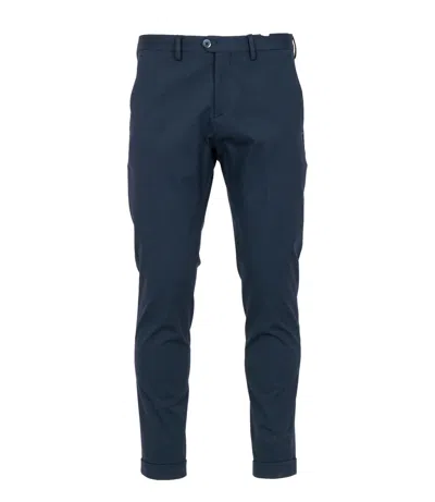 At.p.co Trousers Navy Blue