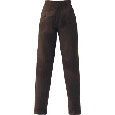 Ats Jett Suede Pants In Brown