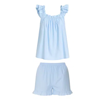 Ats The Label Amora Blue Ruffle Set