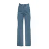 Ats The Label Neutrals / Blue Timeless Long Jeans In Blue