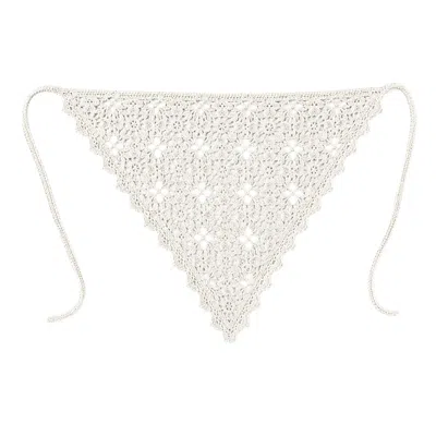 Ats The Label Women's Isla Broken White Lace Bandana