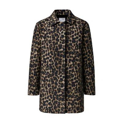 Ats The Label Women's Neutrals Livia Leopard Outerwear In Brown
