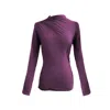 Ats The Label Women's Pink / Purple Mira Plum Long Sleeve Top