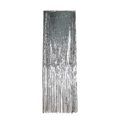 Ats The Label Women's Silver Sequins Skirt