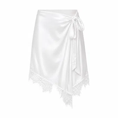 Ats The Label Women's Vivienne White Lace Waist Wrap