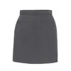Ats The Label Women's Wilma Double Pocket Dark Grey Mini Skirt In Grey