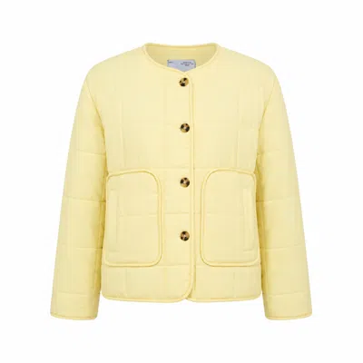 Ats The Label Women's Yellow Maris Quilted Jacket