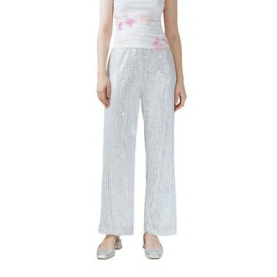 Ats Tyra Sequins Pants In Gray