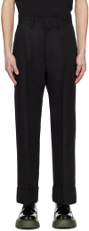 Attachment Black Cuffed Trousers In C/#930 Black