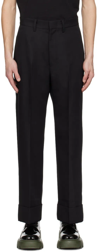 Attachment Black Cuffed Trousers In C/#930 Black