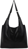 ATTACHMENT BLACK SYNTHETIC LEATHER SHOPPING TOTE