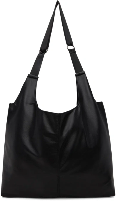 Attachment Black Synthetic Leather Shopping Tote In C/#930 Black