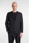 Attachment Blazer In Blue Polyester In Black