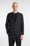 Attachment Blazer In Blue Polyester In Black