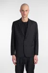 Attachment Blazer In Blue Polyester In Black