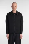 Attachment Cotton-blend Bomber Jacket In Black