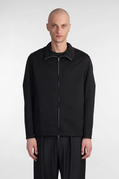 ATTACHMENT CASUAL JACKET IN BLACK POLYESTER