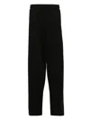 Attachment Pleated Straight Tailored Trousers In Schwarz