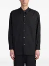 Attachment Shirt In Black Cotton In Black
