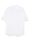 Attachment Cotton Shirt In White