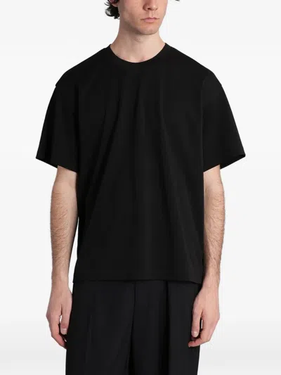 Attachment Crew-neck Short-sleeve T-shirt In Black