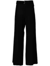 ATTACHMENT DETACHABLE-BELT STRAIGHT-LEG TROUSERS