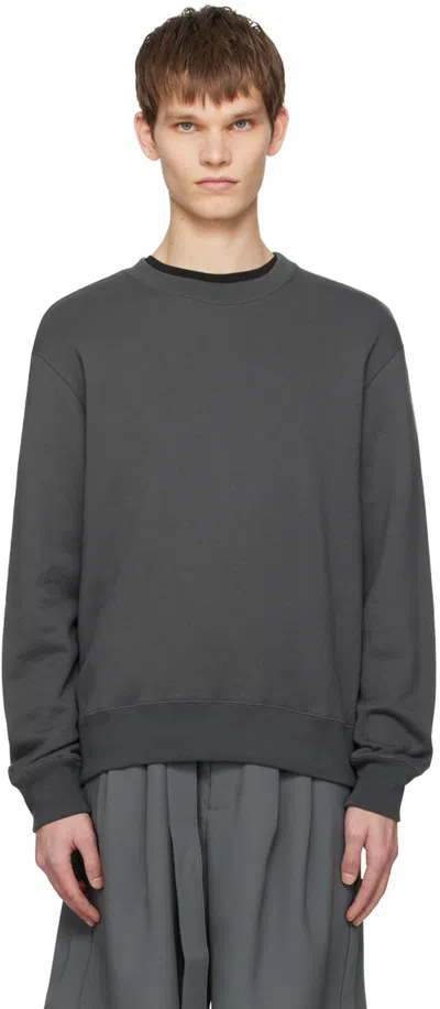 Attachment Gray Crewneck Sweatshirt In C/#922 D.gray