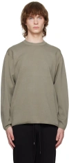 Attachment Gray Vented Sweatshirt In 910 Khaki Gray