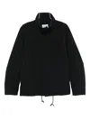 Attachment High-neck Lightweight Jacket In Black