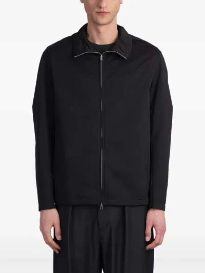 Attachment Jersey Track Jacket In Black
