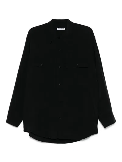 Attachment Long-sleeve Shirt In Black