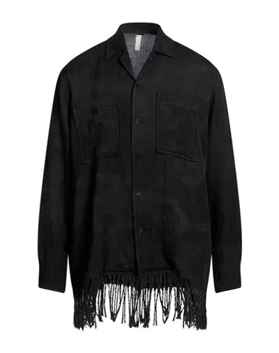 Attachment Man Shirt Black Size 4 Cotton, Polyester