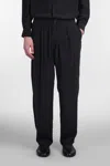 Attachment Pants In Black Polyamide Polyester In Black