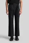 Attachment Pants In Black Polyester In Black