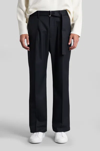 ATTACHMENT PANTS IN BLUE POLYESTER