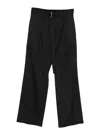 Attachment Pleated Trousers In Black