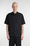 Attachment Shirt In Black Cotton In Black