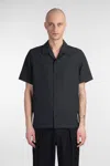 Attachment Shirt In Black Cotton In Black