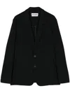 Attachment Single-breasted Blazer In Schwarz