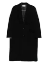 Attachment Single-breasted Coat In Black