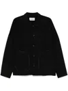 Attachment Felted Shirt Jacket In Schwarz